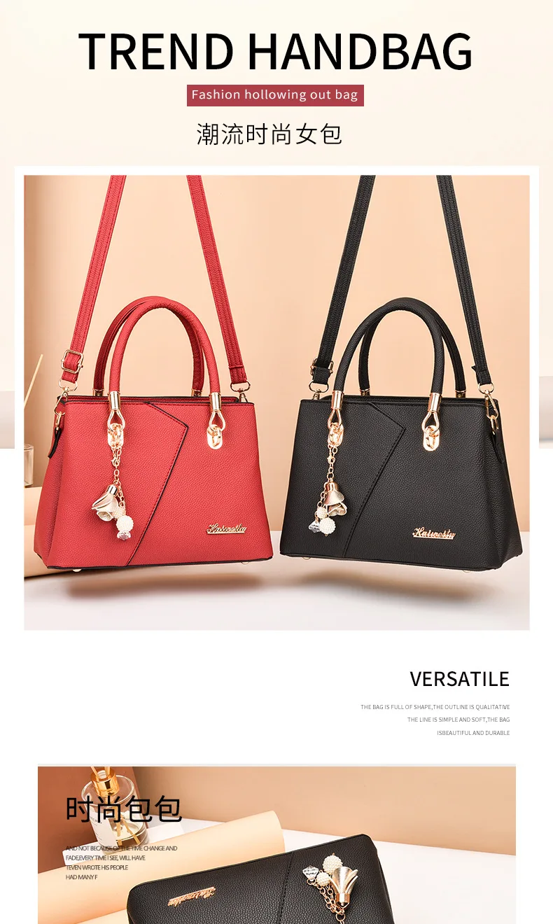 Wholesale High Quality Woman Handbag Trendy Fashion  PU Tote Bag  Single Shoulder Bag  for Women