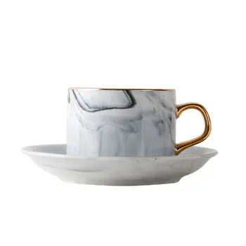 Fashion Mugs And Saucers Flower Decal Used Fine Bone China English Traditional Style Coffee Cup European Tea Set