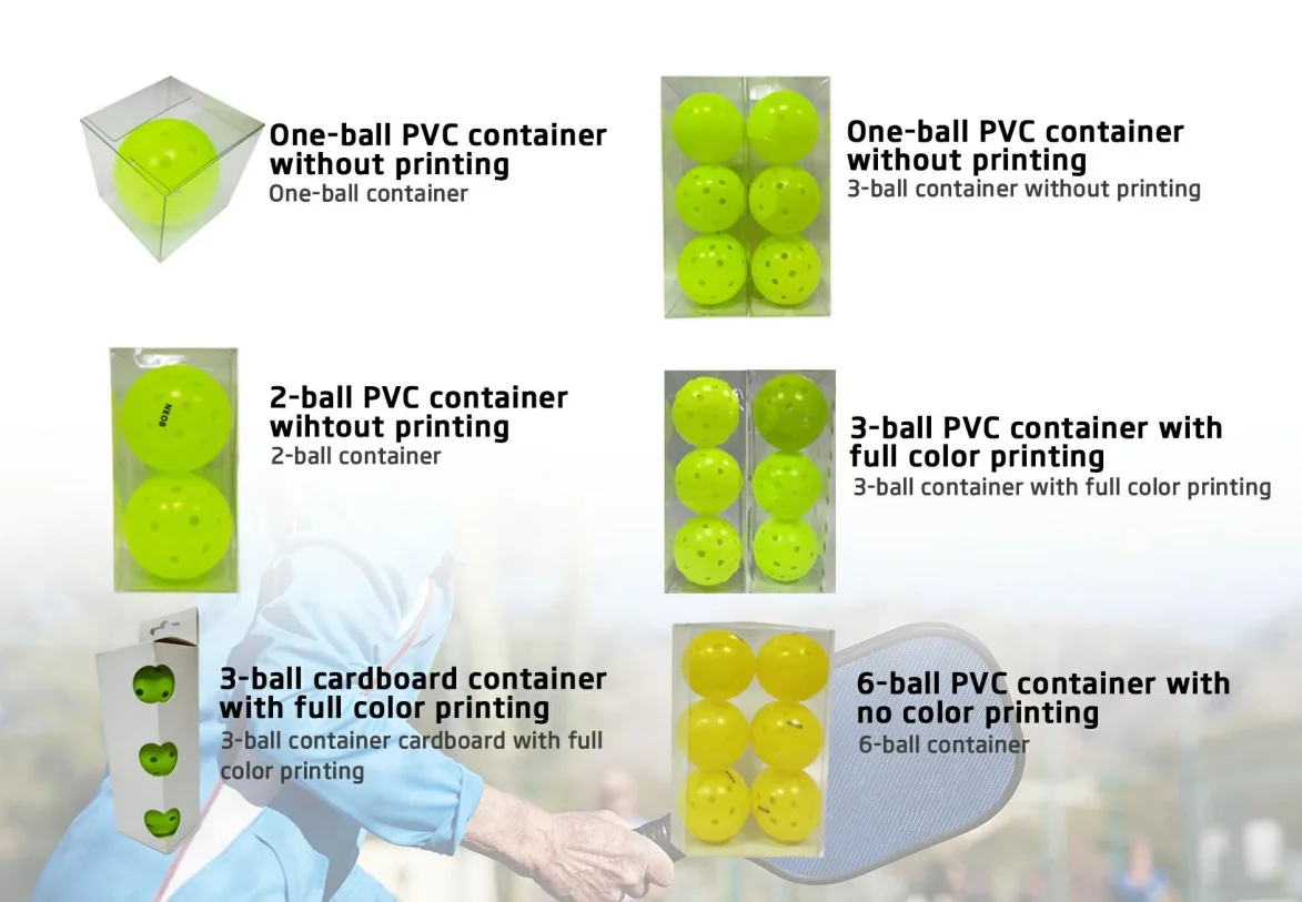 Neob Seamless Pickleball Ball 40 Holes 26 Holes Pickleball Balls X40 ...