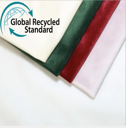 China direct factory recycled velvet  fabric for Muslim suit