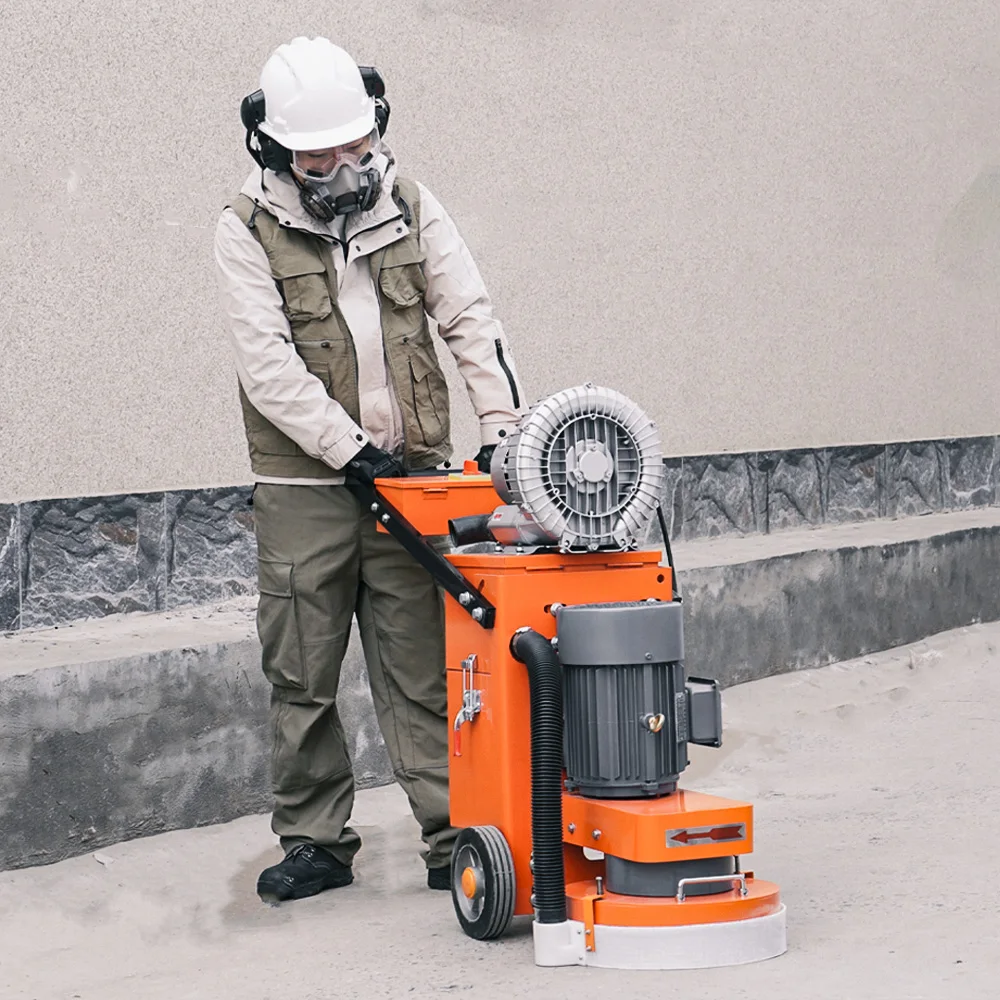 Dust Free Three Head Concrete Polisher Floor Grinding Machine