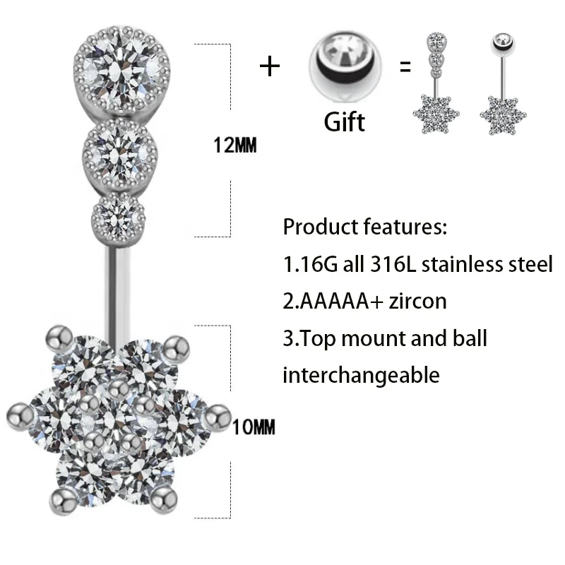 Gaby Integral 316l Stainless Steel 14g Genital Piercing Waterproof