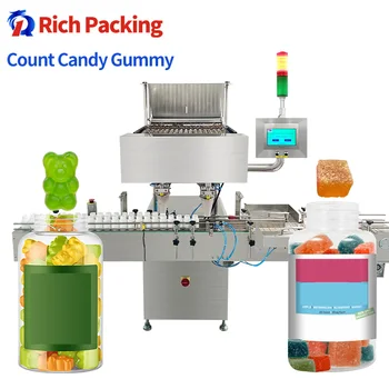 16 Lane Electronic Automatic Counter Machine For Counting Sweets Candy Bear Gummy Sugar Tablet