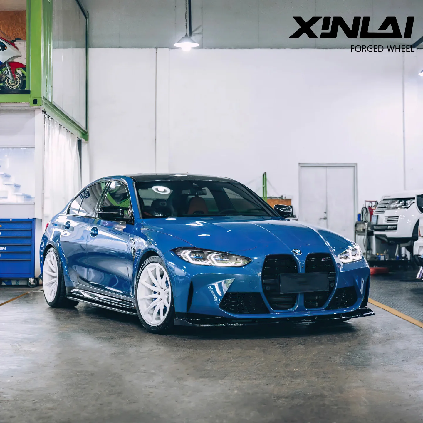 XINLAI 1-Piece Custom Forged White Wheels 5x112 5x120 5x114.3 Wheels Racing Car Alloy Rim for bmw audi benz - Image 5