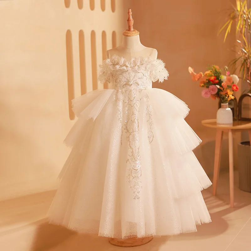 Best Selling Flower Girls Dresses Party Frocks for Kids