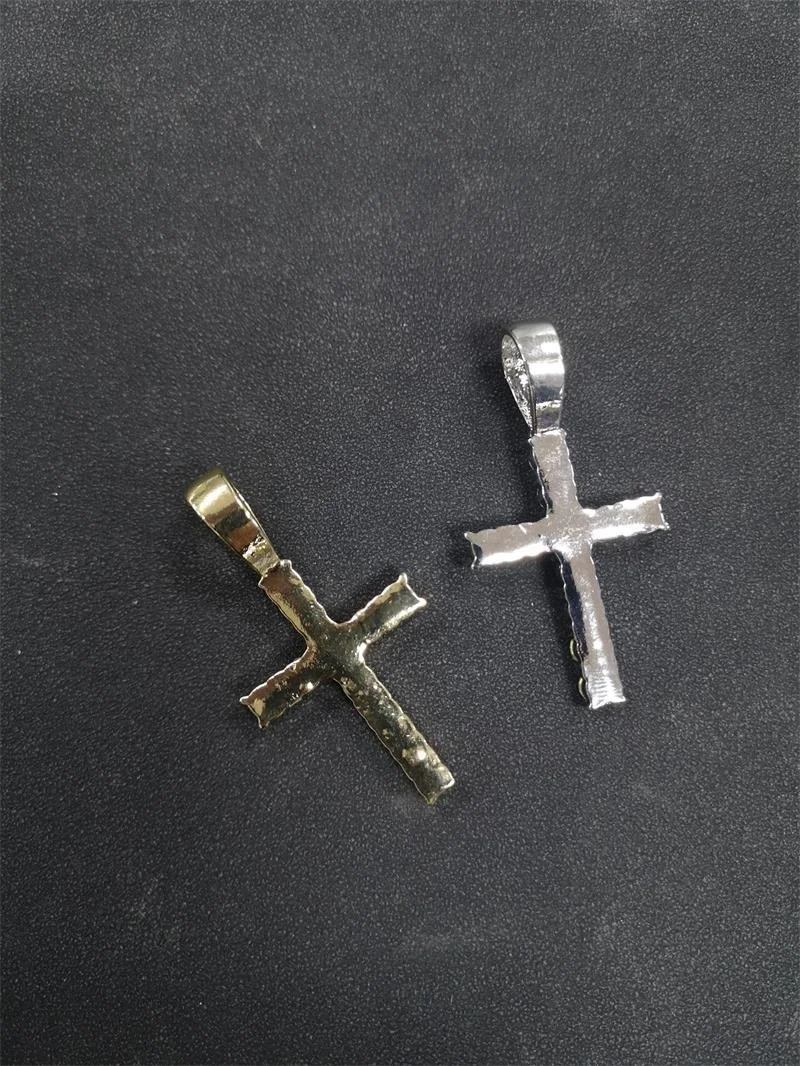 Iced Out 5MM Tennis Chain Necklace with Hip Hop Cross Pendant