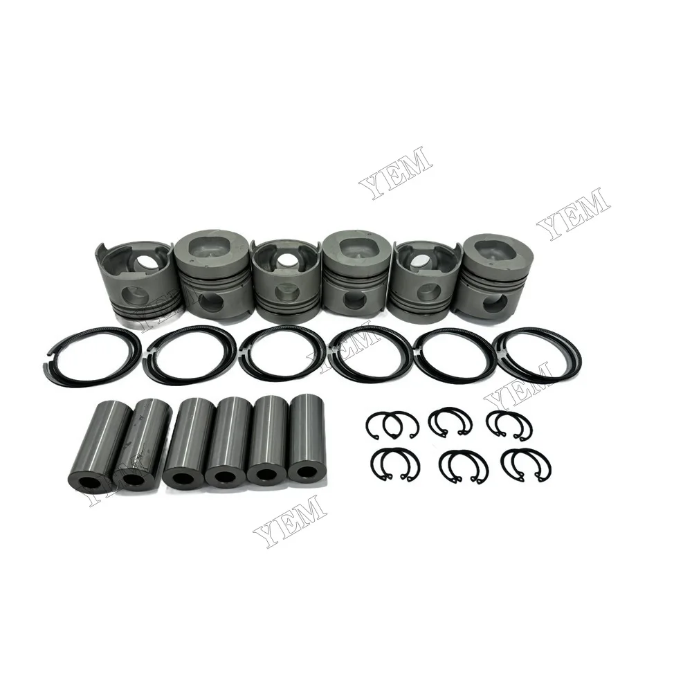 Cylinder Pistons Kit With Rings Suitable for Isuzu 6BD1 Replacement Engine Parts 4