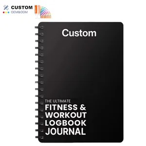 OEM/ODM Fitness Partner Ultimate A5 Spiral Gym Workout Log Book 6x8 Inches 100 Sheets With Plastic Covers For Exercise Tracking