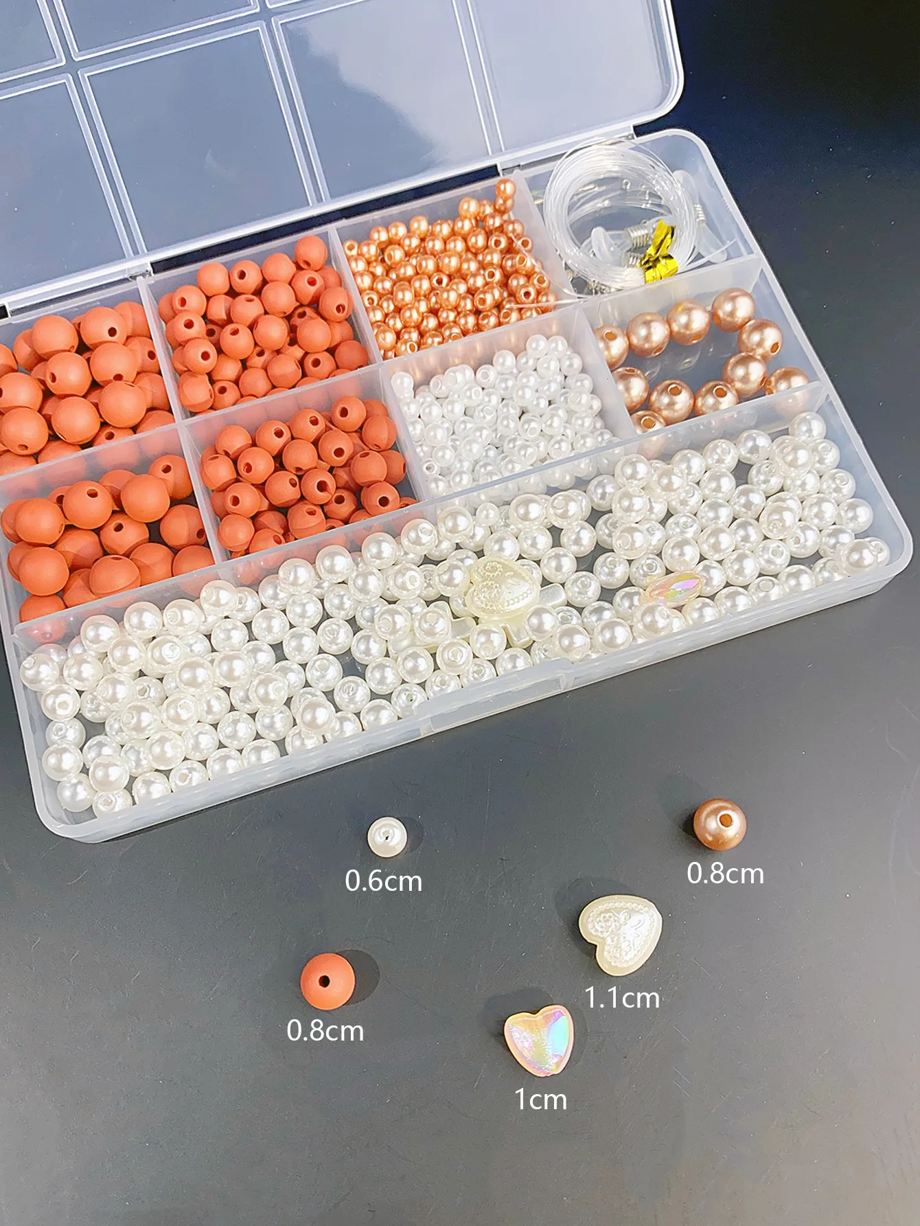PATIKIL 3500 Clay Perlen Set – 4 Mm Rund & Flach, Hellrosa, Für Schmuck DIY