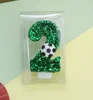 Candela a forma di numero 2 per il calcio