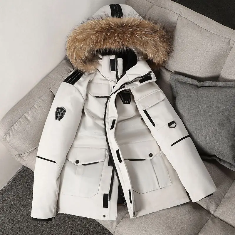 Men's Puffer Coat Winter Warm Hooded Jacket For Men Thick Down_voghion.com