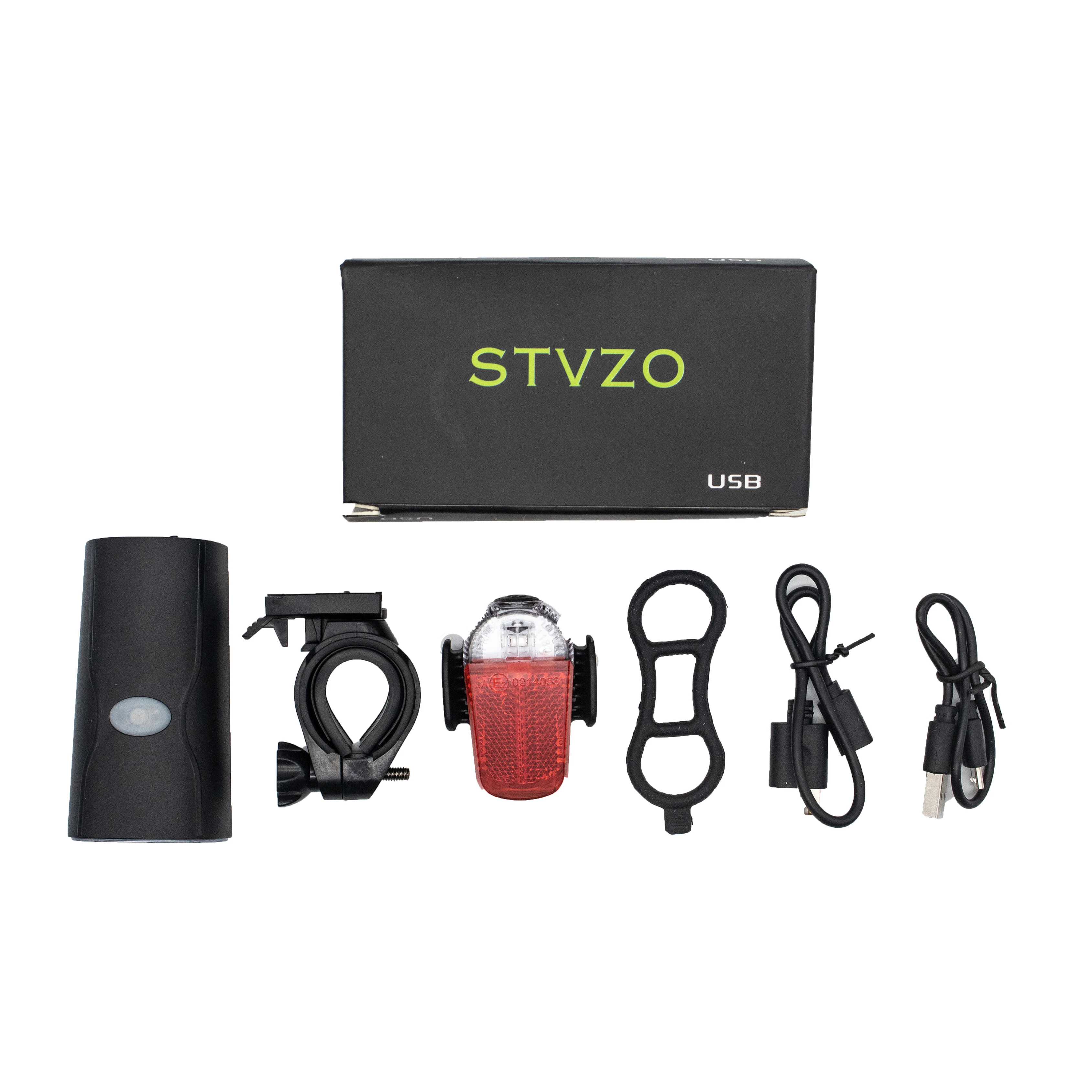 StVZO Waterproof usb rechargeable bicycle led rear head tail handle bar lights set front and back bike accessories light details