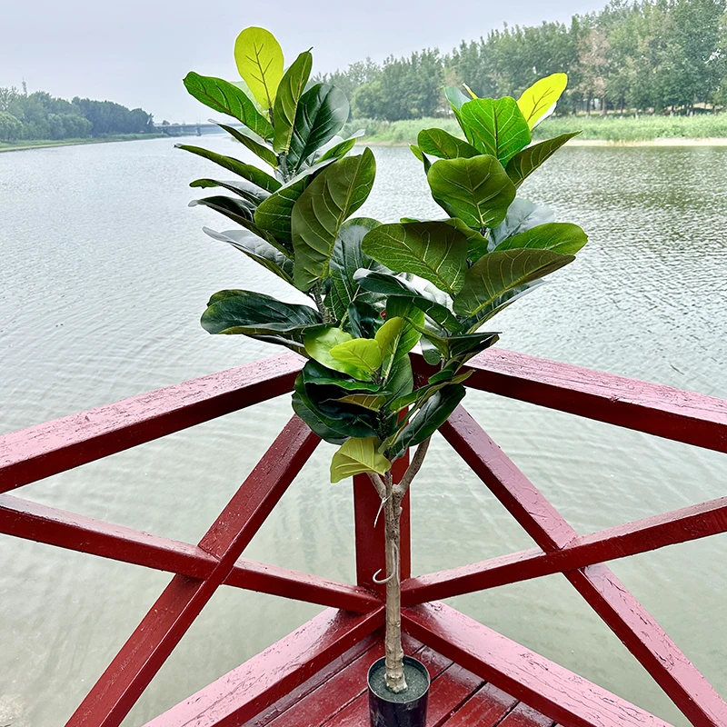 120cm Künstlicher Pflanze Fiddle Blättern Feigenbaum Indoor, Tropischer