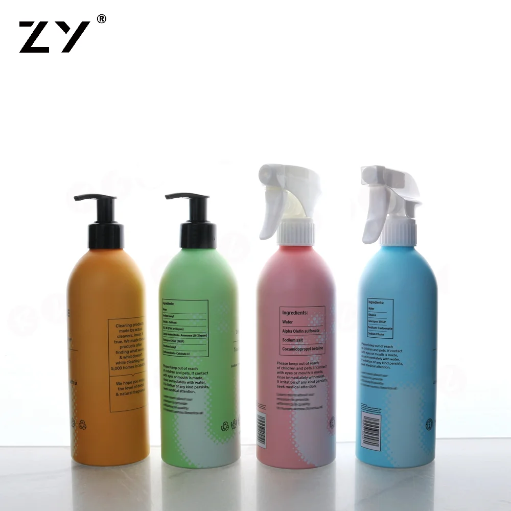 Custom Shampoo Soap Aluminum Pump Spray Bottle 30ml 100ml 250ml 500ml Fine Mist Pink Colored Recycled Metal Cosmetics Liquids
