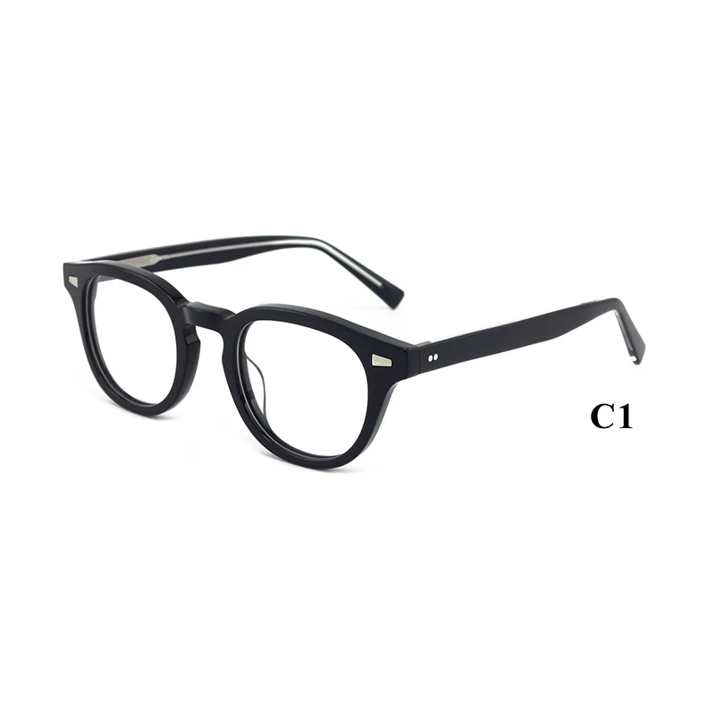 Acetate Spectacles Optical Frame Special Designer Wholesale Round Shape Eyeglasses Eyewear