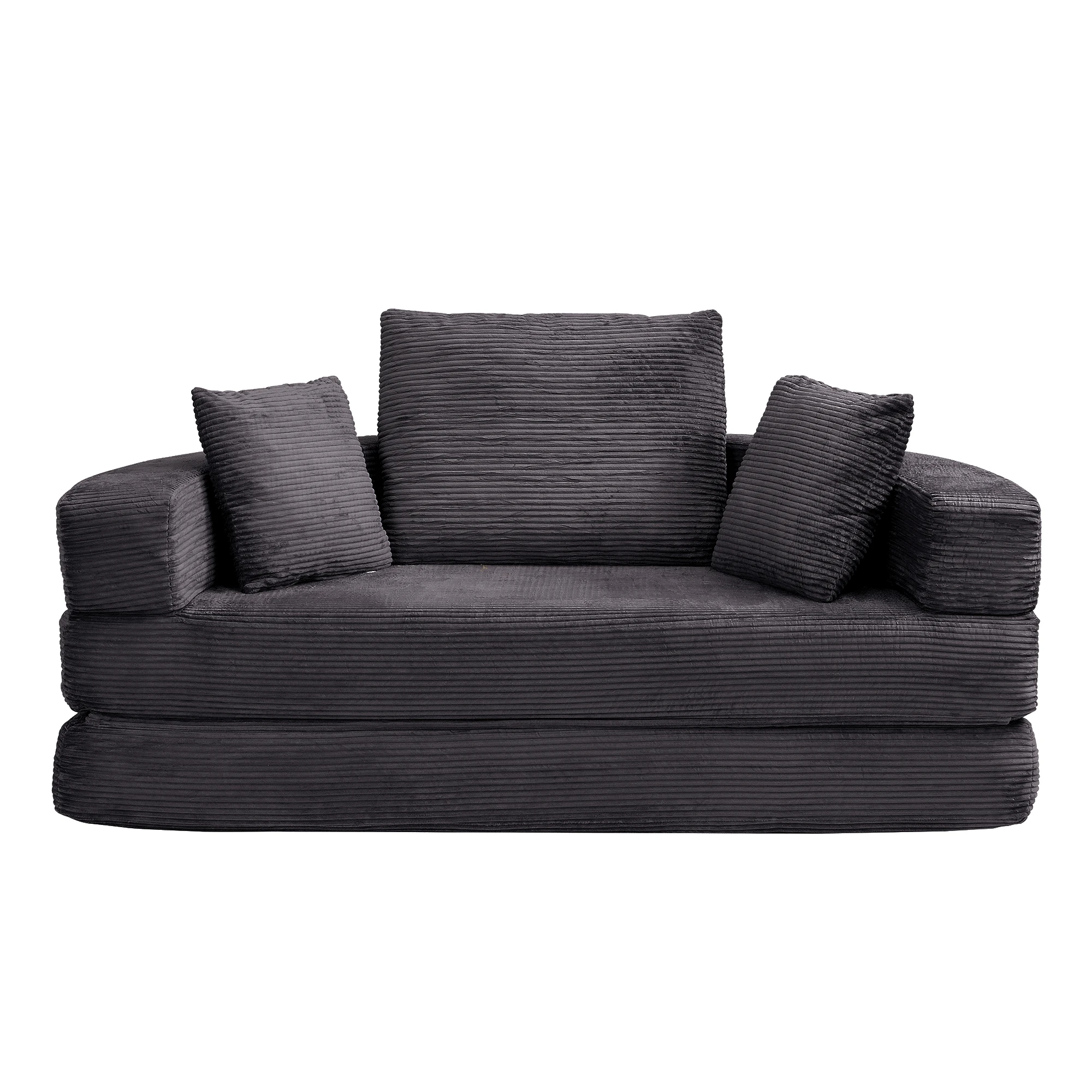 Vue détaillée tissu velours côtelé