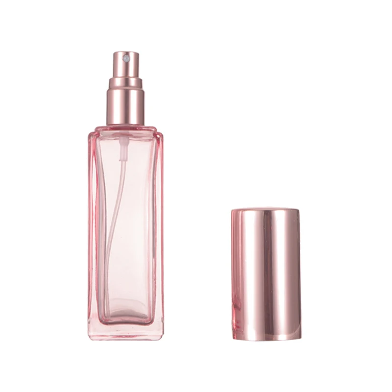 Portable Pink Empty Glass Refillable Perfume Bottle Spray 5ml 10ml 15ml ...