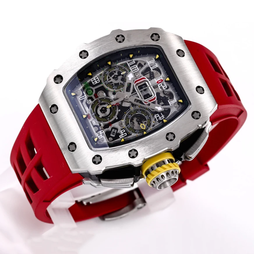 Men's Unique Sports Style Watch Business Quartz Stone Multifunctional Calendar Wrist Watches 222016
