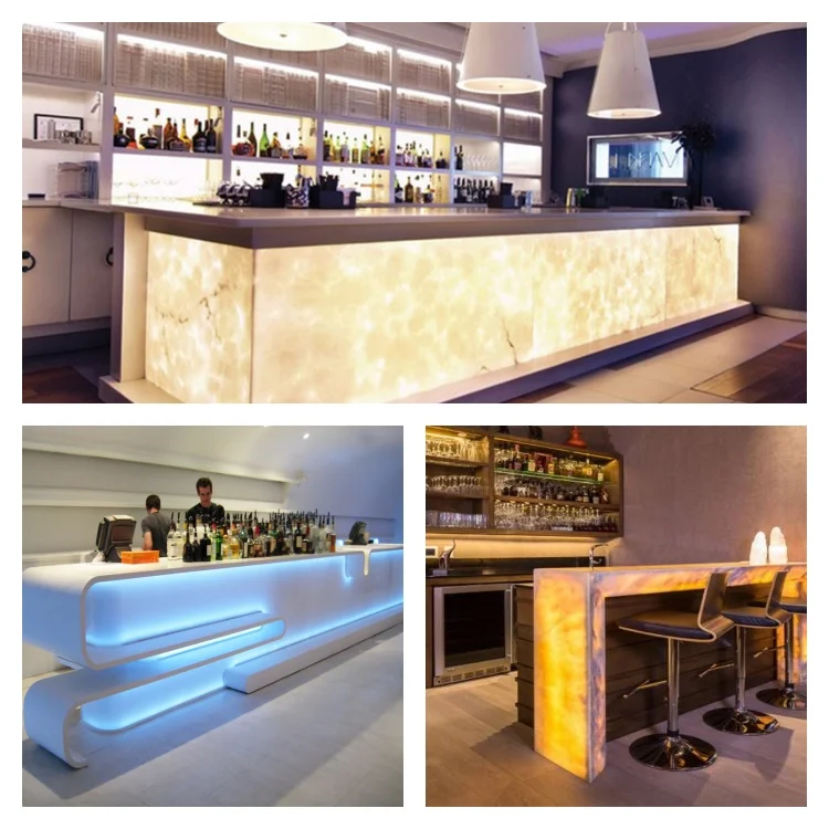 Custom Built Commercial Colorful Light Led Bar Counters Buy