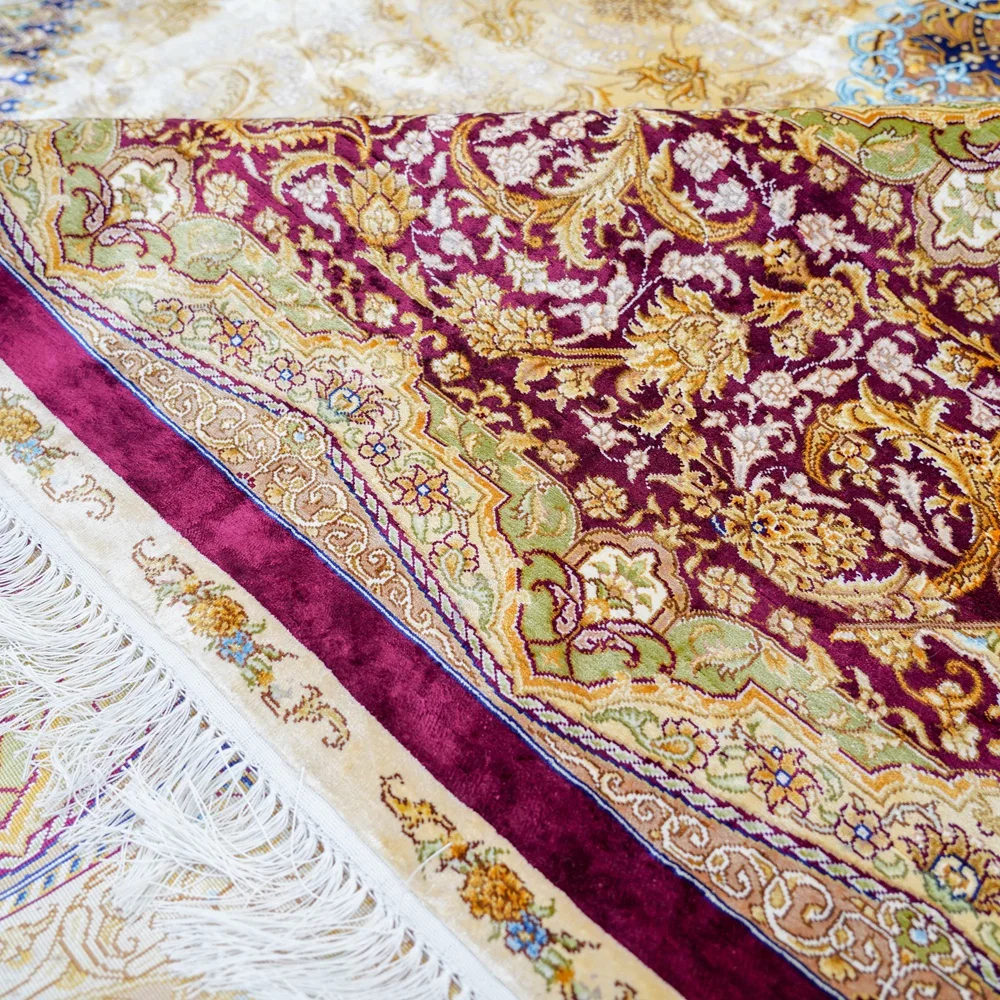 10x14ft Persian Hallway Runner Rugs Area Turkish Carpets Living Room Large Miniature Stain Removal Silk Rug