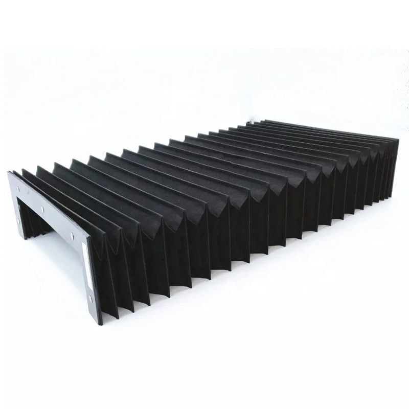 CNC Machine Pvc Fabric Accordion Bellow Cover Linear Guides Bellows