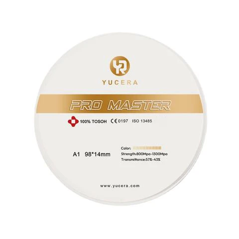 Yucera Pro Master Dental Zirconia Blocks - High-Quality Ceramic for Dental Crowns
