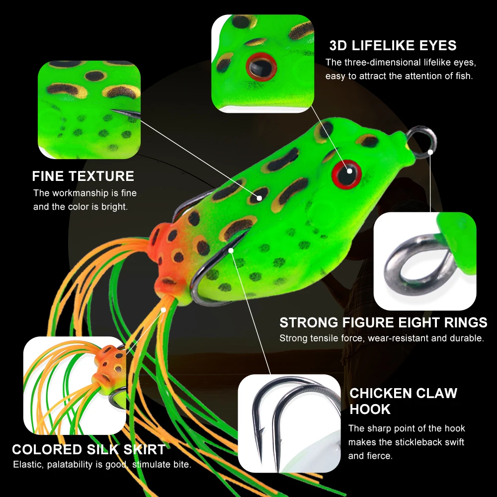 5G Frog Lure Long Cast Fishing Bait by NEWUP