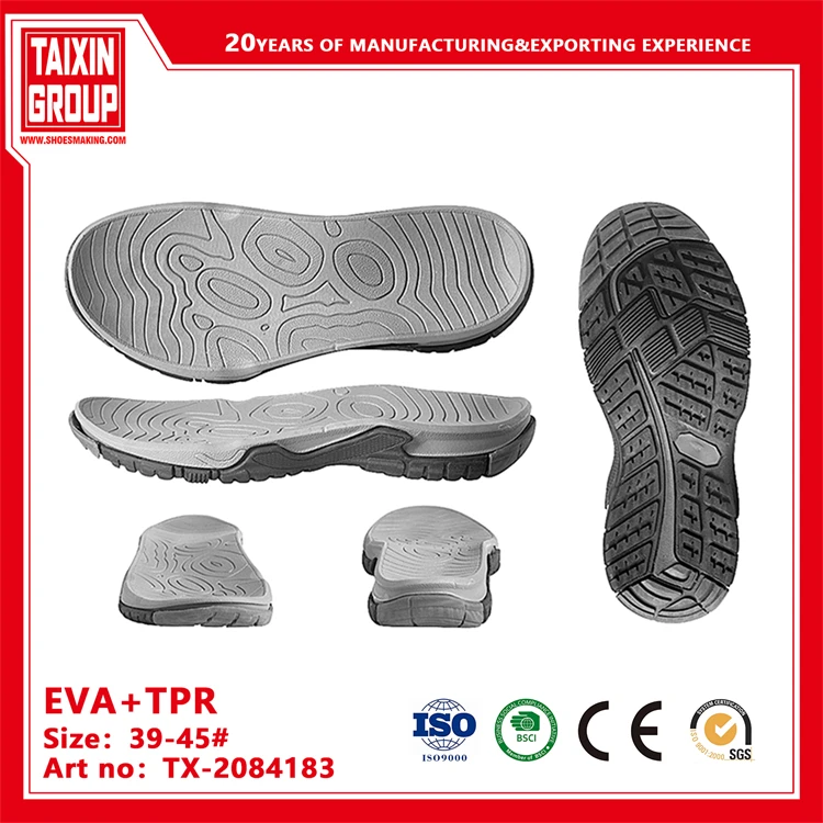 New Design Outsole Of Eva With Tpr Bottom Super Light Outsole Sports