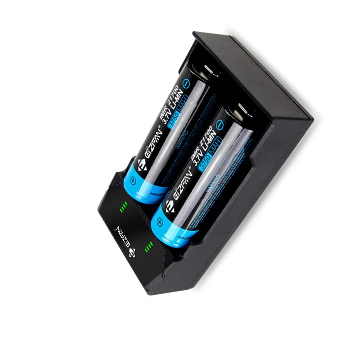 Лидер продаж 2020, зарядное устройство Eizfan NC2 с 2 слотами, 18650 с USB-кабелем