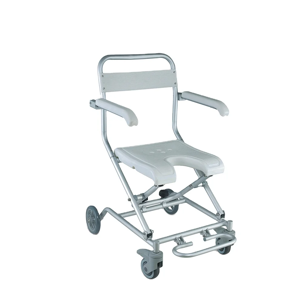 Кресло-каталка для душа с гигиеническим вырезом fs7962l