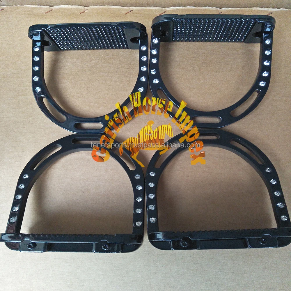 Horse Stirrups Aluminium Lightweight Crystal Jin Stirrups English Horse