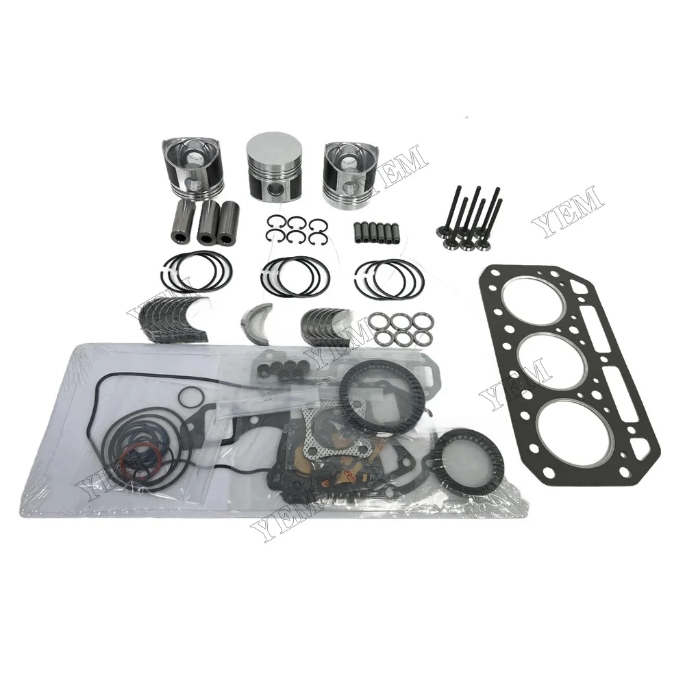 3TN75 Overhaul Gasket Kit For Yanmar Engine Piston Ring Gasket Bearing