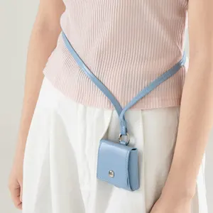 Custom Women New Pu Leather Mini Cross Body Belt Sling Bags Small Crossbody Waist Bag Fanny Pack