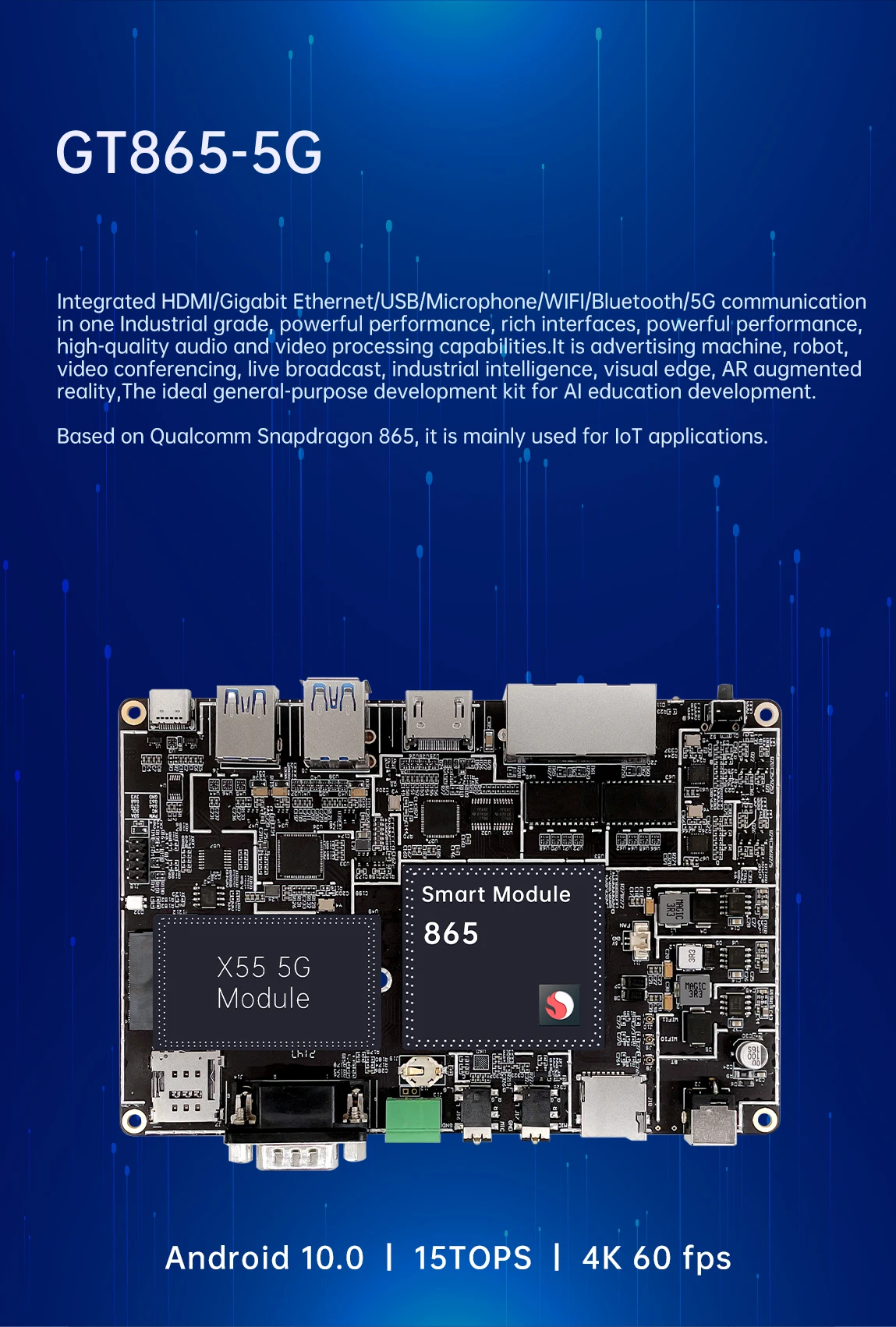 Sdm865 Snapdragon Qcs8250 For Edge Computing Intelligent Terminals High ...