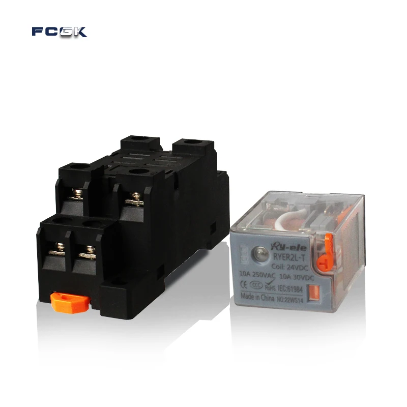 RYF08A-Eミニチュア電磁リレー30V DC 8ピン制御15A 250VAC高出力