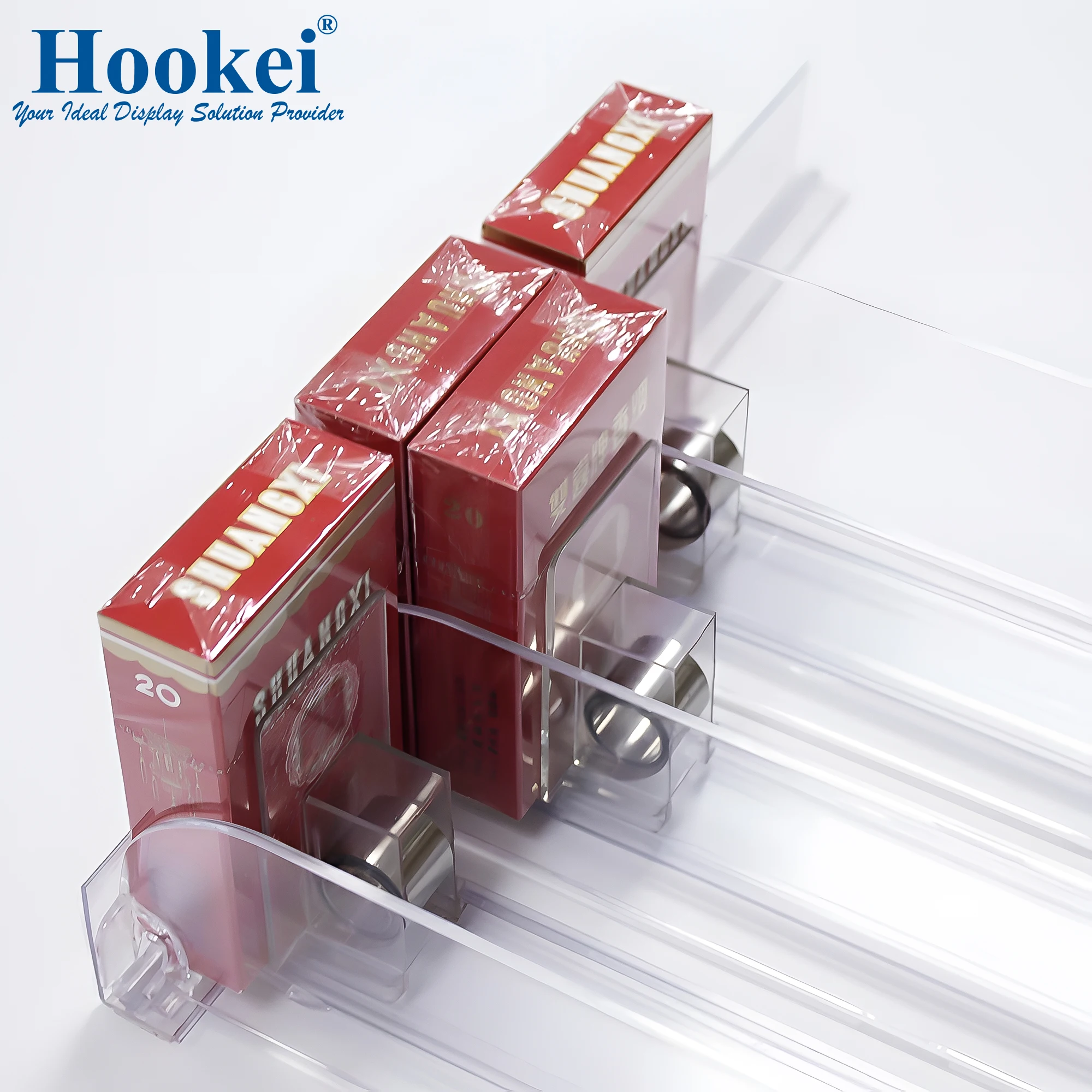 Wholesale Supermarket Pusher Display Stand Rack for Store Retail