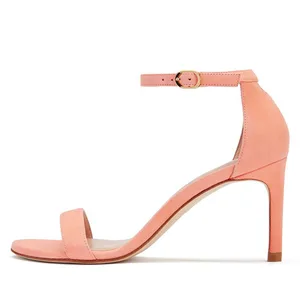 Ladies Heeled Sandals for Women and Comfortable Custom High Heel Female Ankle Buckle Kitten Heel Shoes