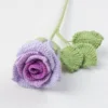 Mengsi wine glass rose bouquet-gradient purple color