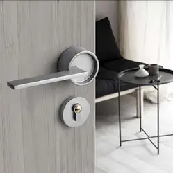 Оптовая продажа черная ручка из цинкового сплава в американском стиле бесшумная индивидуальная дверная защелка рычажный замок для