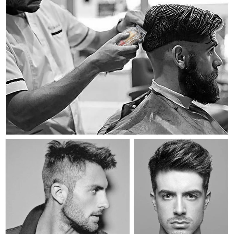 Лидер продаж на Amazon, Мужская Полностью прозрачная машинка для стрижки бороды со светодиодным дисплеем, электрическая бритва, Беспроводная Машинка для стрижки волос с Usb-зарядкой JM100AT