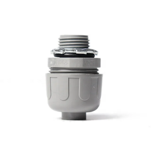 PVC Straight Nonmetallic Flex Conduit Fittings Liquid Tight Connectors