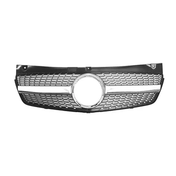 Viano W639 Grille Diamond Grill Chrome Black Front Racing Grid Mesh For Mercedes 2011-2014