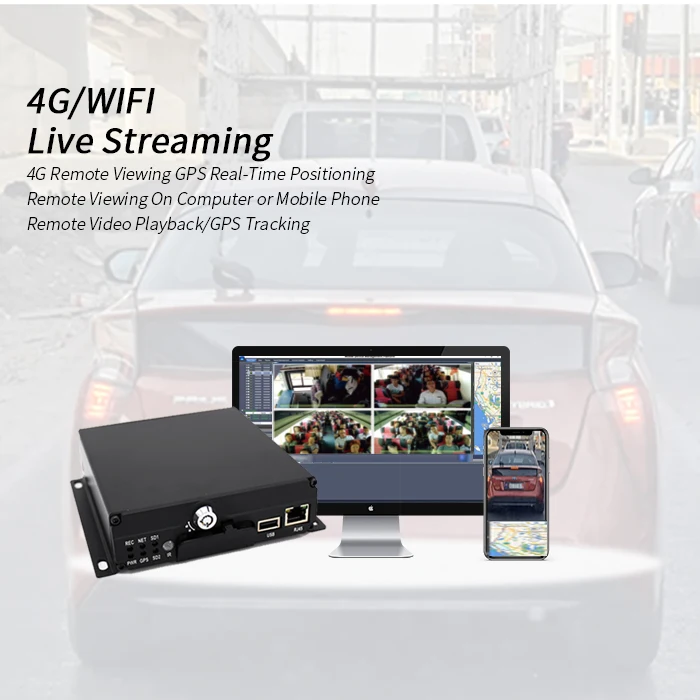4 Channel 1080p Car Special Vehicle Cctv Mdvr Gps 4g Wifi Camera System ...