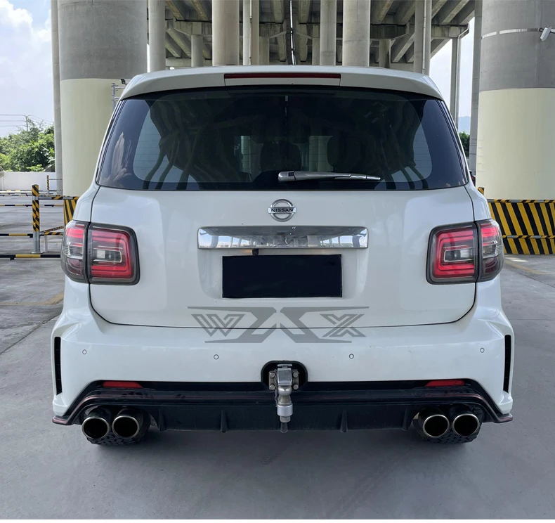 Racing Stainless Catback Valved Exhaust for Nissan Patrol Y62 2016-2022 Exhaust System with Dual Muffler Tips