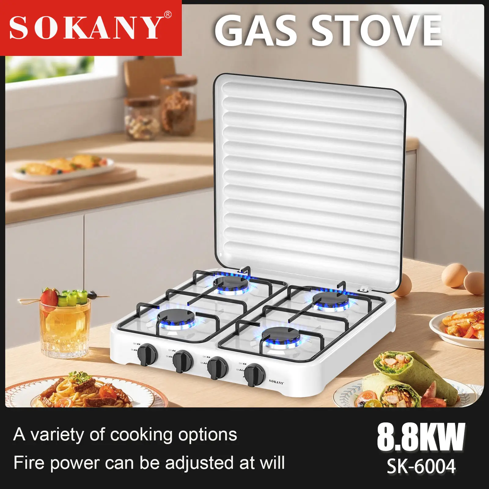 Sokany 6003 Gas Cooker Type Outdoor Portable Gas Stove Camping