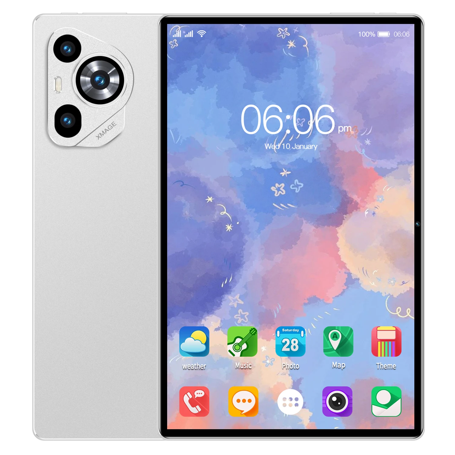Gisentec 2025 M70 Plus タブレット PC 10.1インチ Android 15 4G通話