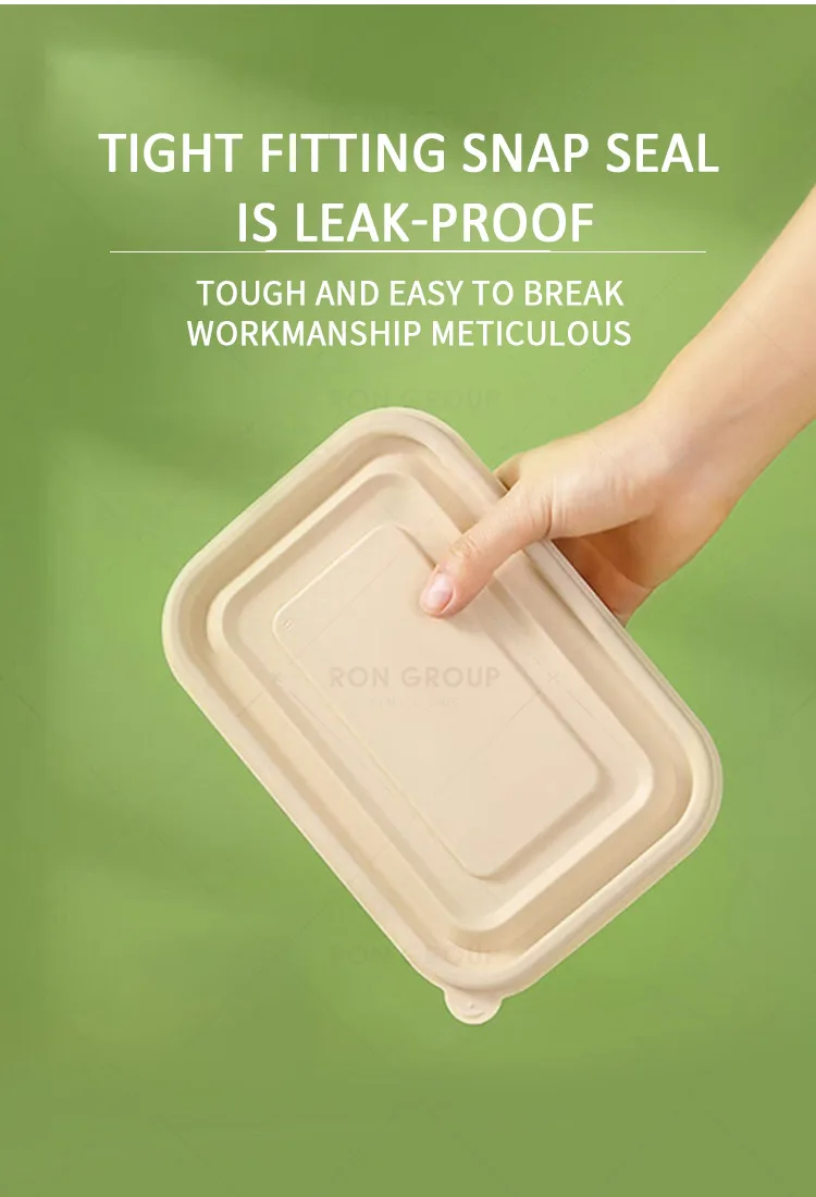 Corn Safe Eco Friendly Degradable Packaging Boxes Starch Takeaway Food ...