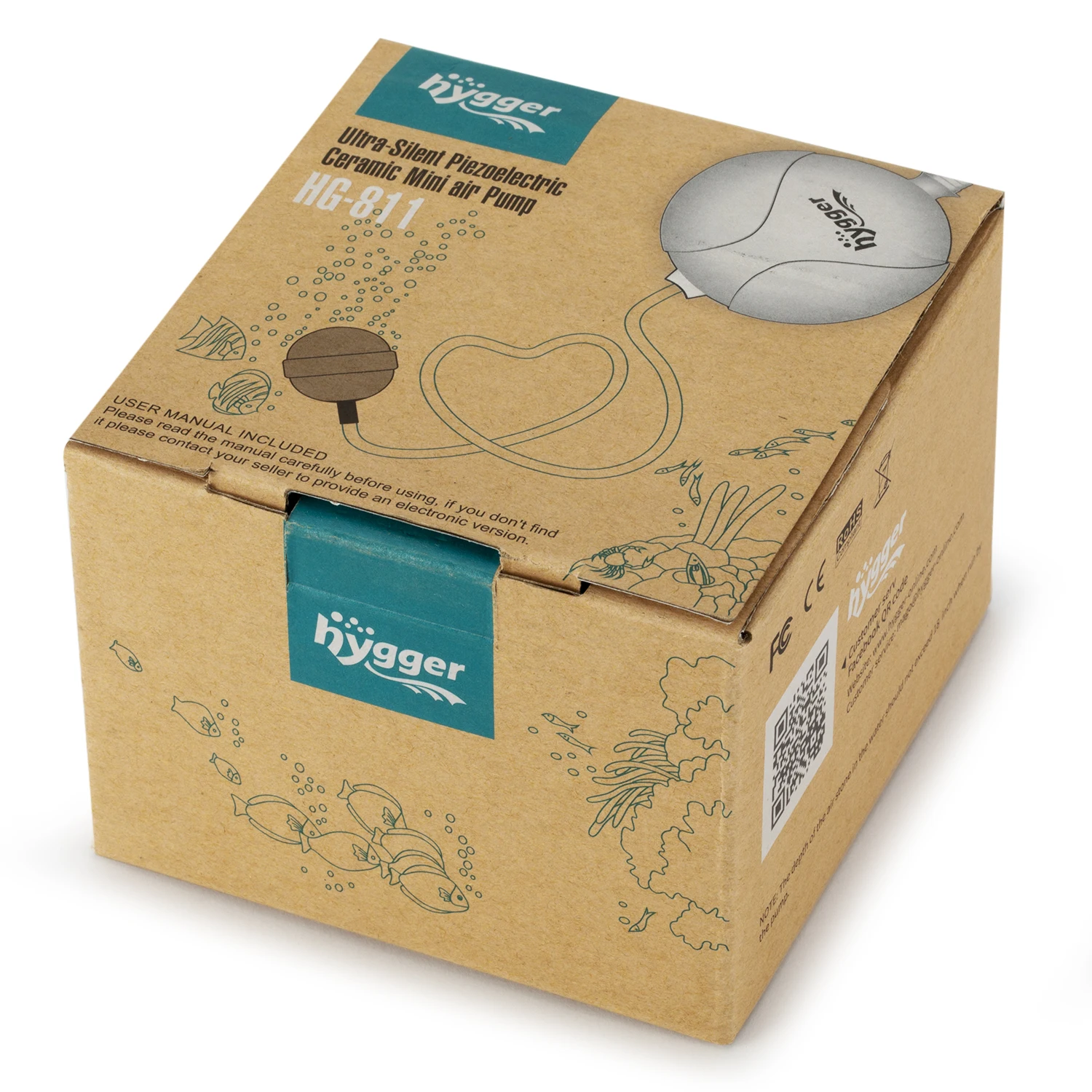 Hygger Smart 4 Gallon Fish Tank Starter Kit Small Glass Desktop