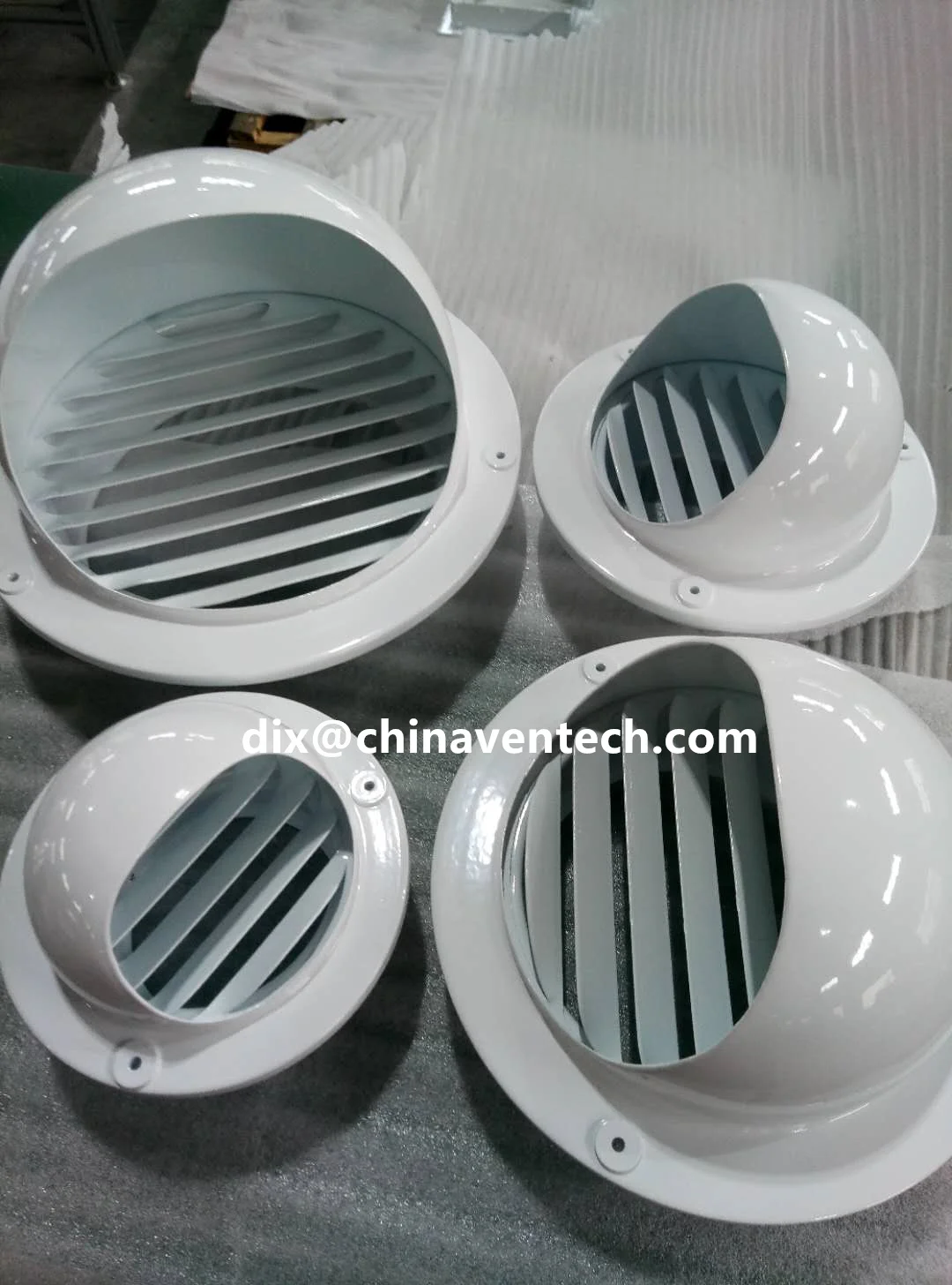 HVAC system type stainless steel air vent cover ball shaped weather louver
