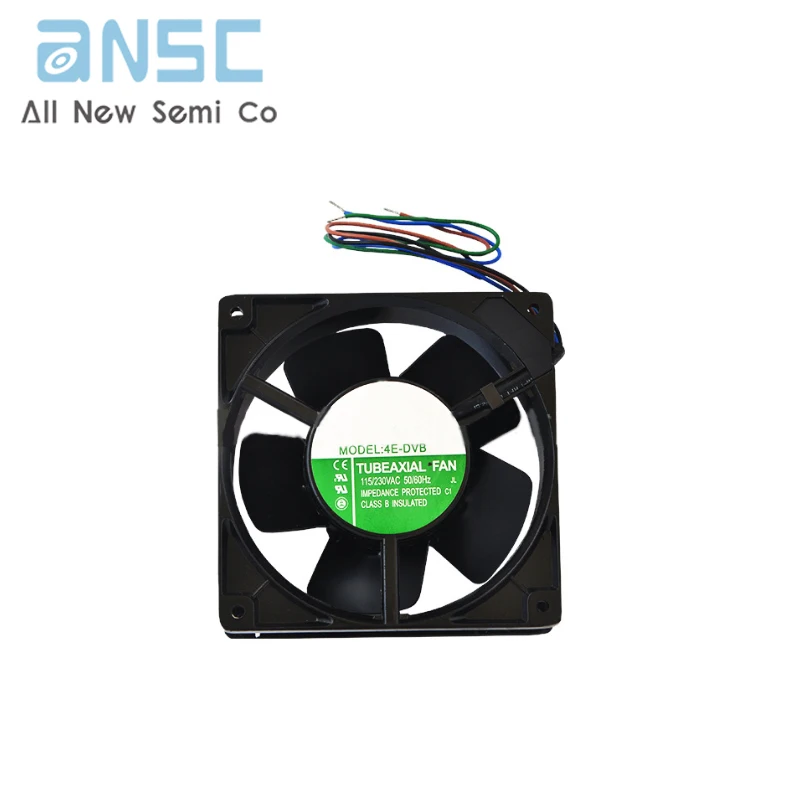 Original Axial flow fan 4E-DVB Dual Voltage 115V-240V 120*120*38mm Industrial AC high-temperature resistant heat dissipation fan